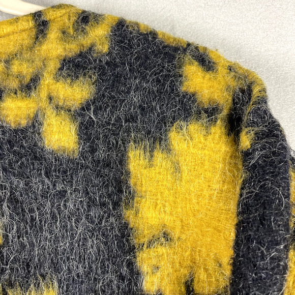 Pomodoro Mohair Blend Jacket Coat Women 8 Floral Pocket Collarless Made in Italy - Picture 15 of 16